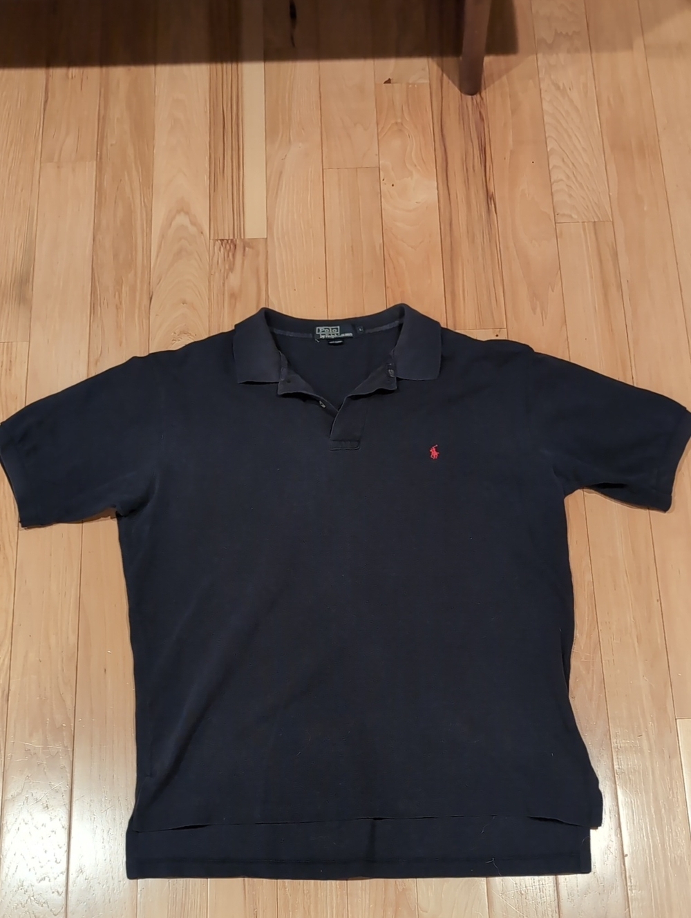 Polo by Ralph Lauren Navy Short-Sleeve Polo with Red Pony